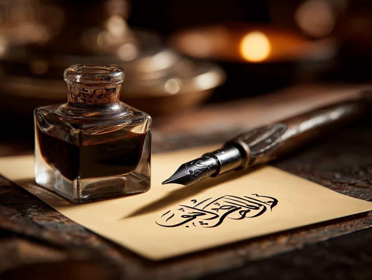 راهنمای جامع لوازم خوشنویسی: از قلمتراش تا مرکب برای حرفهایها